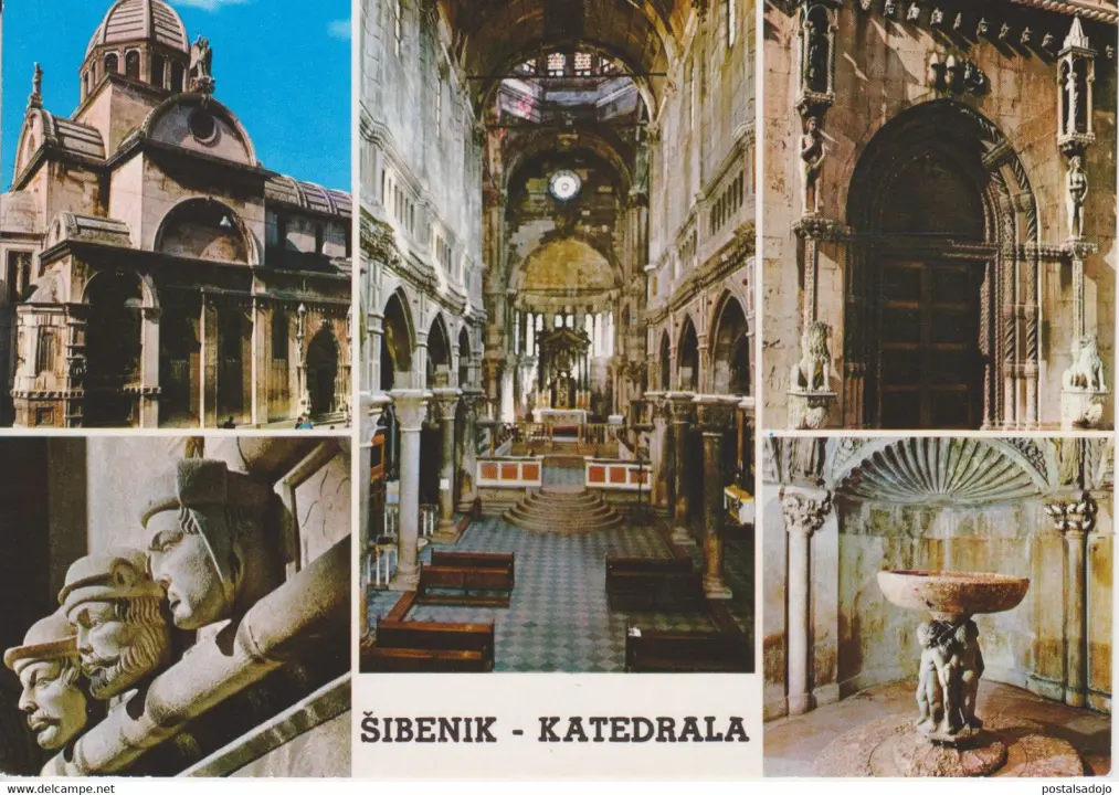 Šibenska ljepotica na starim razglednicama: Pogledajte kako je nekad izgledao okoliš katedrale, sve je bilo drukčije