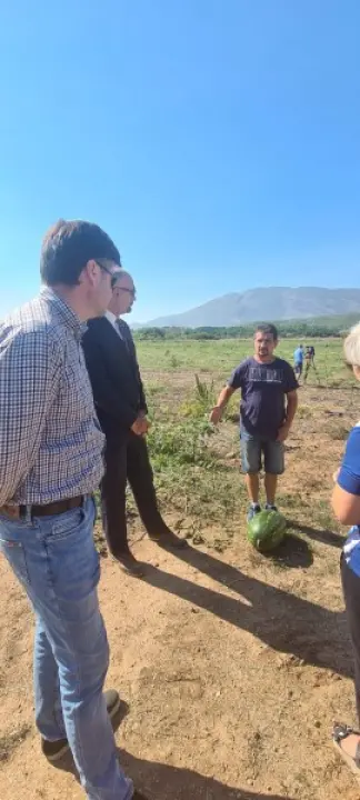 Župan Marko Jelić obišao poljoprivrednike u Biskupiji, Erveniku i Kistanjama 