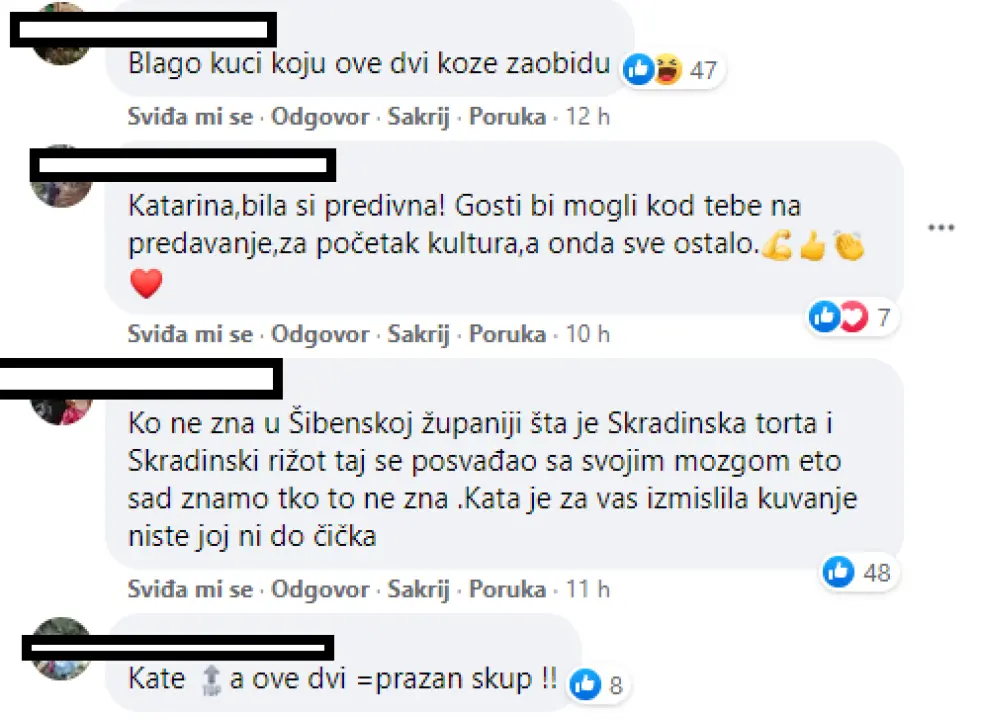 Nakon Večere za 5, Fejs pun komentara podrške za Skradinjanku Katarinu: 'Bilo je to biserje pred svinje'
