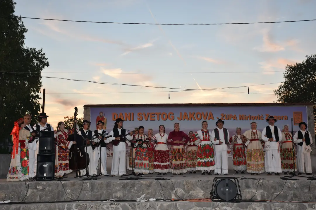 Večer folklora u Mirloviću povodom sv. Jakova, pozornica ljepote tradicijske kulture