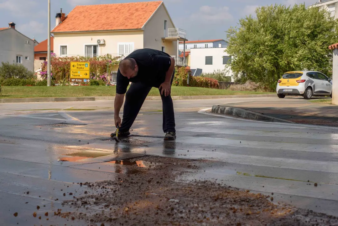 U Vodicama su u tijeku najavljeni radovi, nema poplave