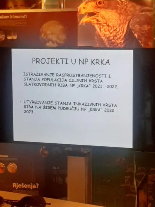 U Skradinu održano predavanje 'Raznolikost, stanje i zaštita slatkovodnih riba rijeke Krke' 