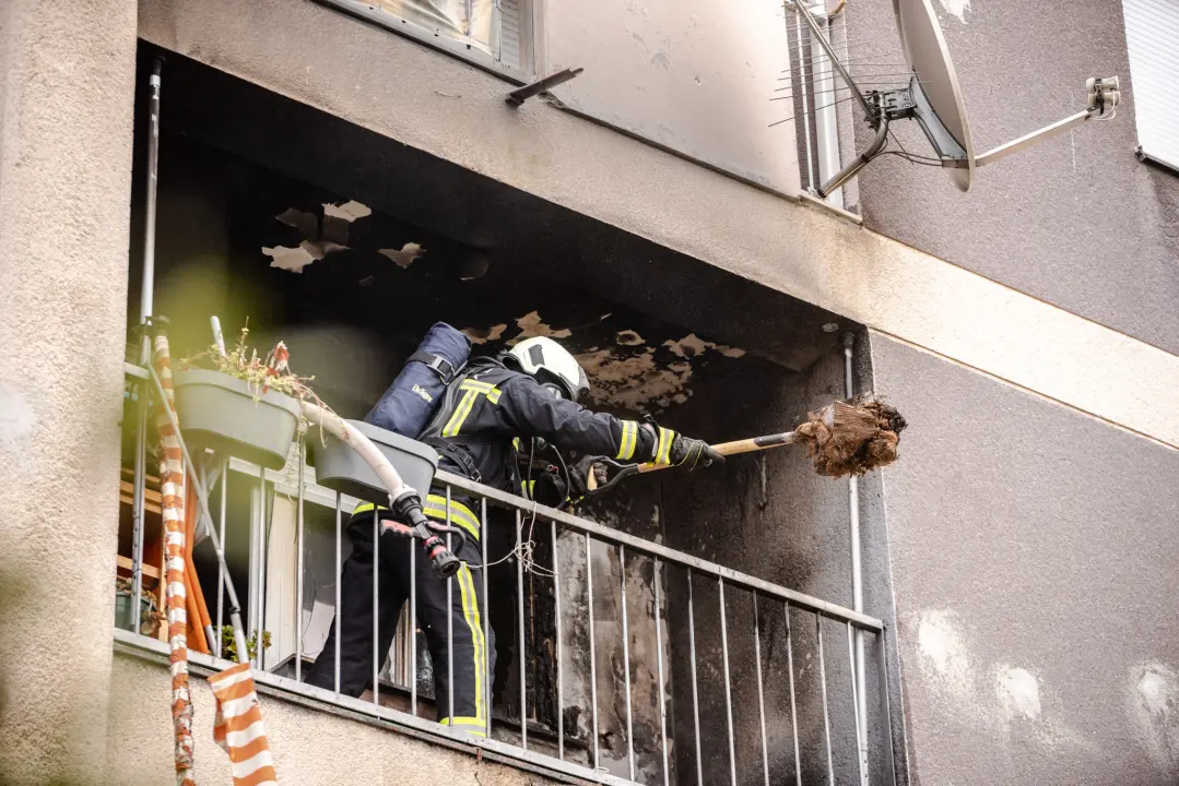 Požar na balkonu stana na Njegoševom trgu, u stanu se nalazila gospođa