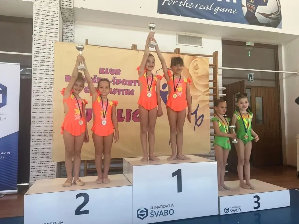 Brojne medalje za ritmičarke 'Šibenik-Dalmacije': Odlični nastupi u Trogiru 