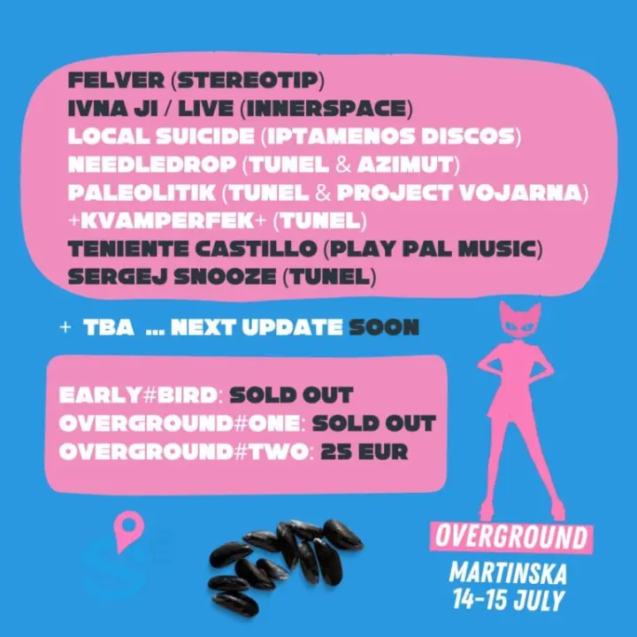 Overground je upravo predstavio nove artiste za svoje prvo izdanje na Martinskoj