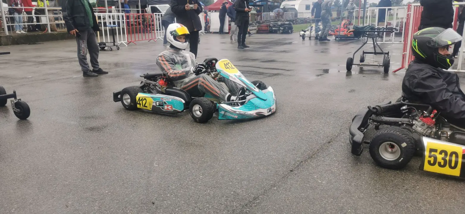 Šibenski kartingaš Franko Škugor odustao od utrke u kišnim uvjetima zbog vlastite sigurnosti 