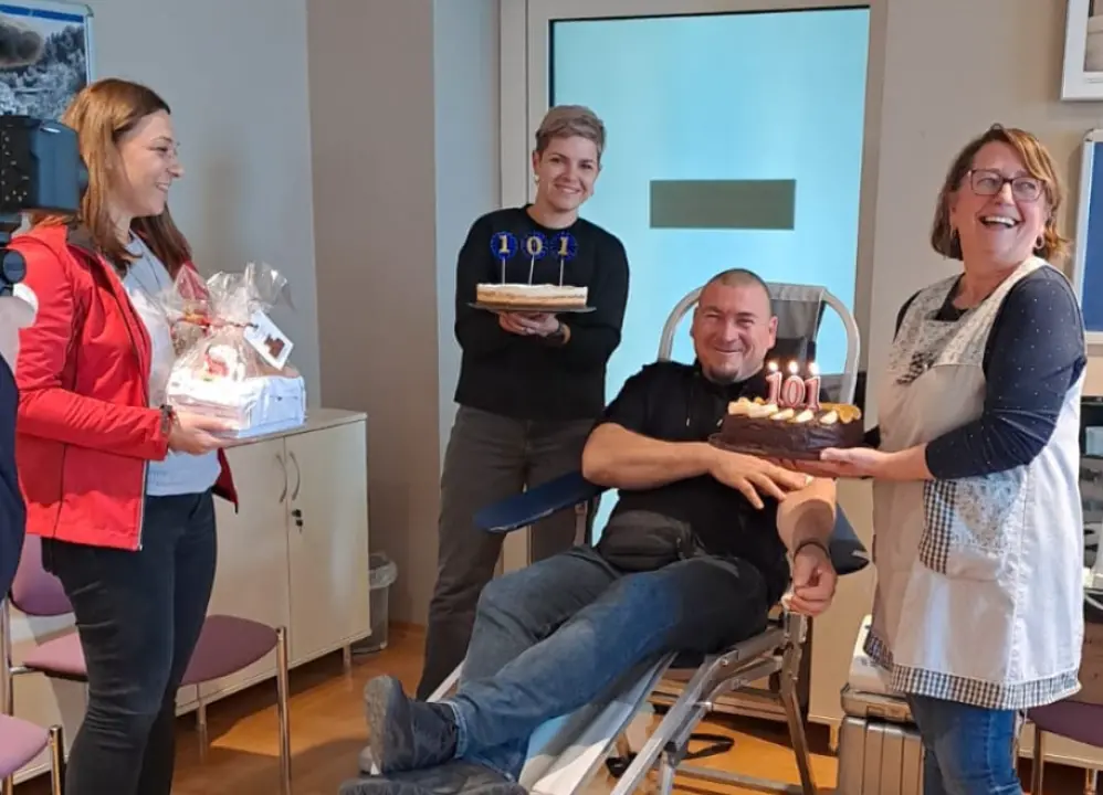 Slavko Minčić u Vodicama darovao krv 101. put