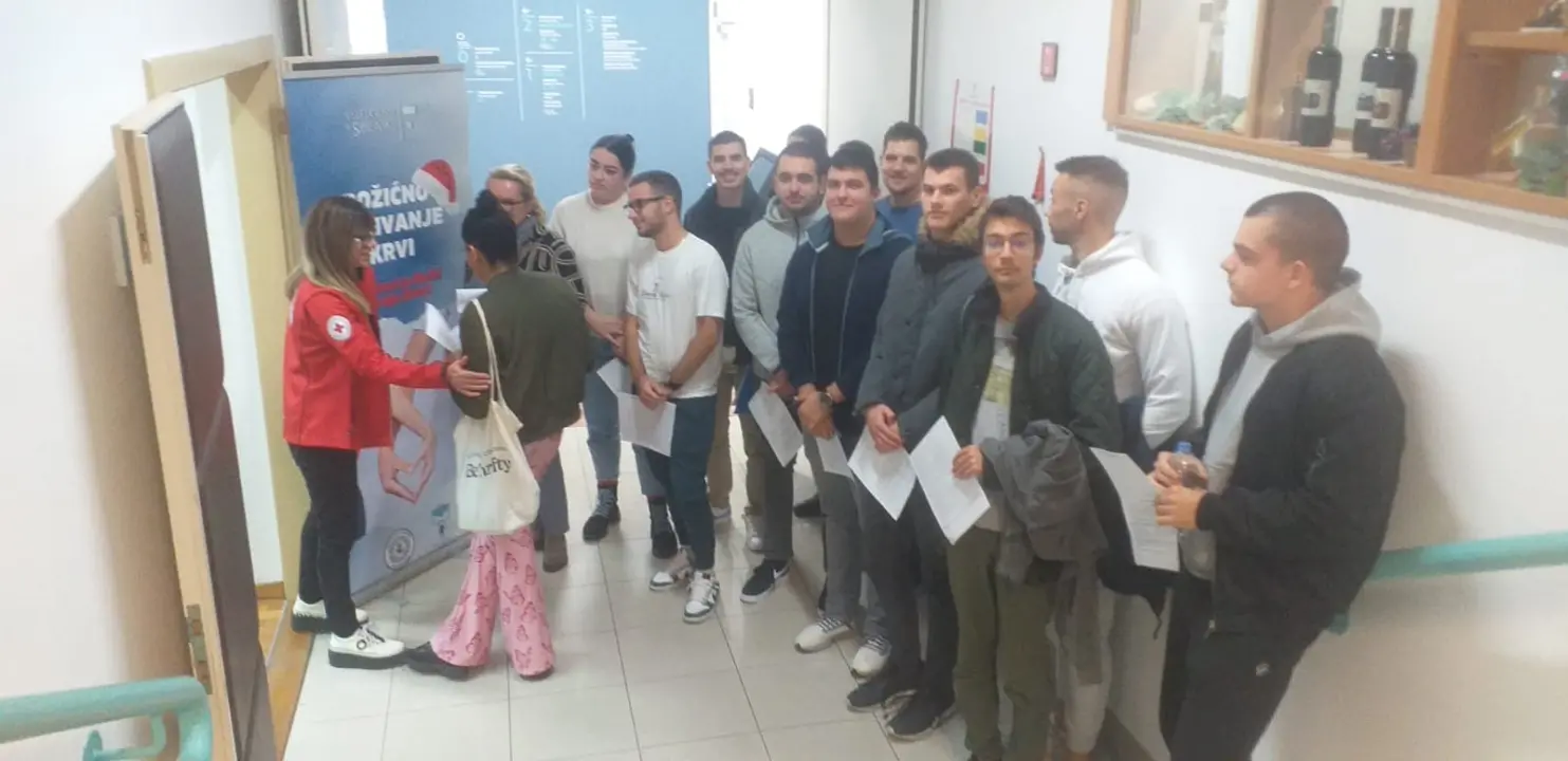 Studenti VUŠ-a u suradnji s Gradskim društvom Crvenog križa Šibenik darovali krv