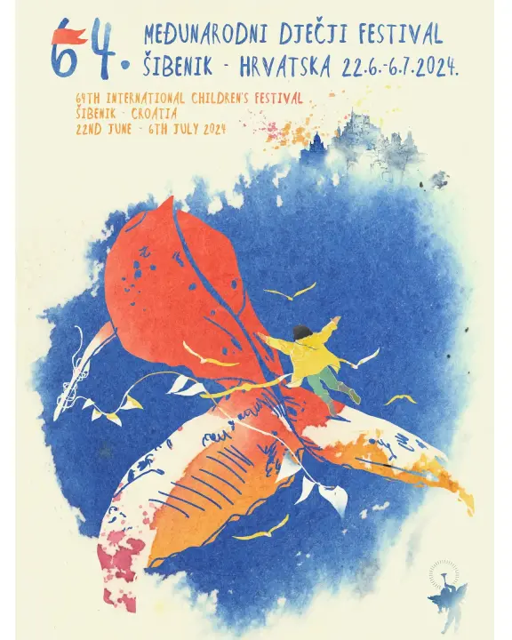 Ovo je plakat za 64. Međunarodni dječji festival, autorica je Šibenčanka Anita Celić