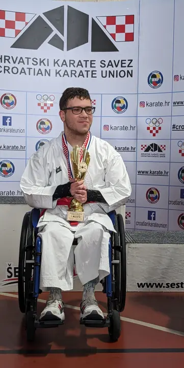 Antonio Šaršanski prvak Hrvatske u parakarateu, Luka Stošić brončani na Studenskom PH