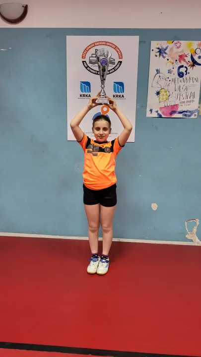 Mlada šibenska stolnotenisačica Katja Mandić srebrna na Opatija openu