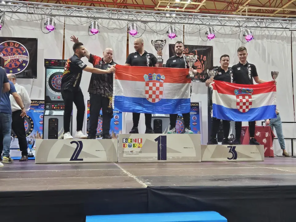 Zapažen nastup hrvatske pikado reprezentacije na EDU Europskom prvenstvu