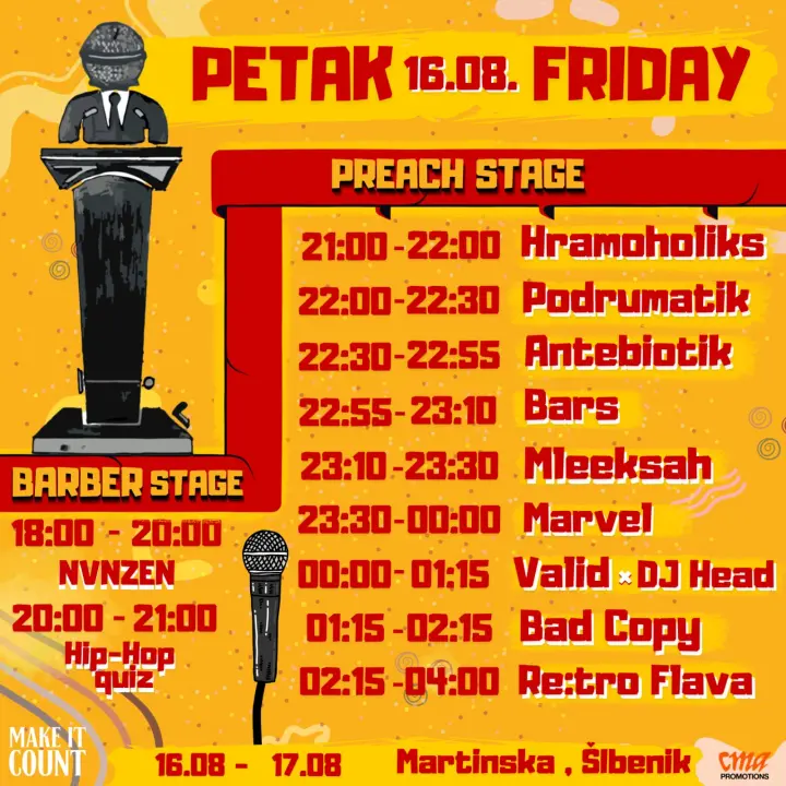 Hip-hop festival na Martinskoj: Donosimo satnicu izvođača za oba dana