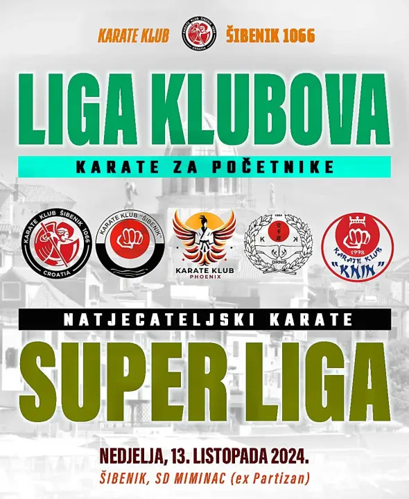 Projekti Liga klubova i Super liga Karate kluba Šibenik 1066 kao način brige za mlade sportaše