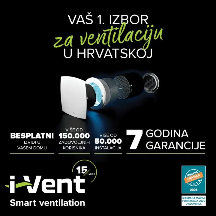 FOTO Iskoristite 30 posto popusta i trajno se riješite vlažnih zidova i plijesni uz vrhunsku ventilaciju!